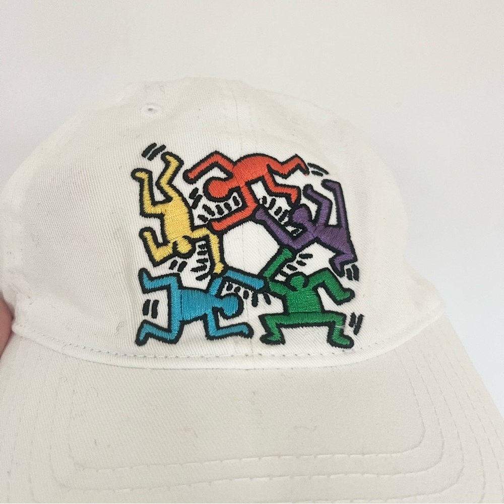 Keith Haring Foundation Mad Engine Collab Baseball Cap Hat Adjustable READ - Picture 2 of 5